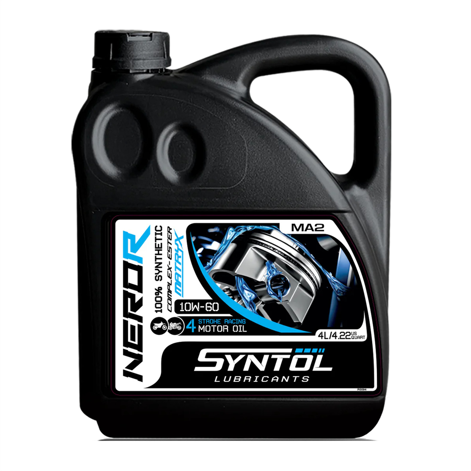 10W60 Motorcycle Oil Fully Synthetic 4 Stroke JASO MA MA2 10W-60 API SN 4L