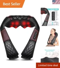 Electric Deep Tissue 4D Kneading Massage Pillow - Ideal for Relaxation Anywhere