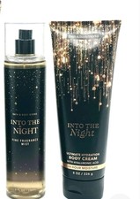 Bath and Body Works INTO THE NIGHT Shea Butter Cream Body Wash and Body Mist NEW