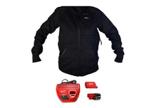 Milwaukee 336B-21L M12 Li-Ion Women's Black Heated Jacket Hoodie Kit (Large)