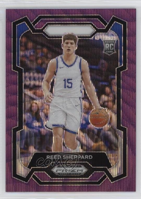 2024-25 Panini Prizm Draft Picks Purple Wave Prizm Reed Sheppard #21 1s41