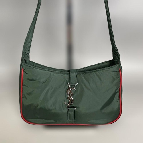 SAINT LAURENT PARIS Le 5 A Sept One Shoulder Handbag YSL Green