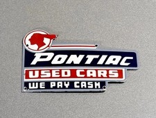 Vintage 12 Pontiac Dealership Porcelain Sign Car Gas Oil Truck Motorcycle Vintage 12 Pontiac Dealership Porcelain Sign Car Gas Oil Truck Motorcycle