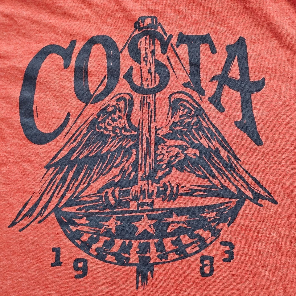 Camiseta para mujer Costa roja manga corta mezcla de algodón calce largo S Foto 4 de 4