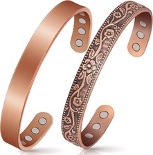 Copper Bracelets for Women Men: Lymph Detox Magnetic Bracelet, 100 