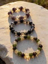 Elegant Multi-Color Beaded Bracelet Set of 3