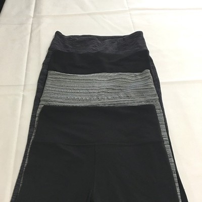 Lot of 4 Athleta Leggings Women Small Black Gray Ultra High Rise Elation Tight