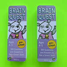 Brain Quest Preschool Ages 4-5 Deck 1  2 Revised 4th Edition Card Sets