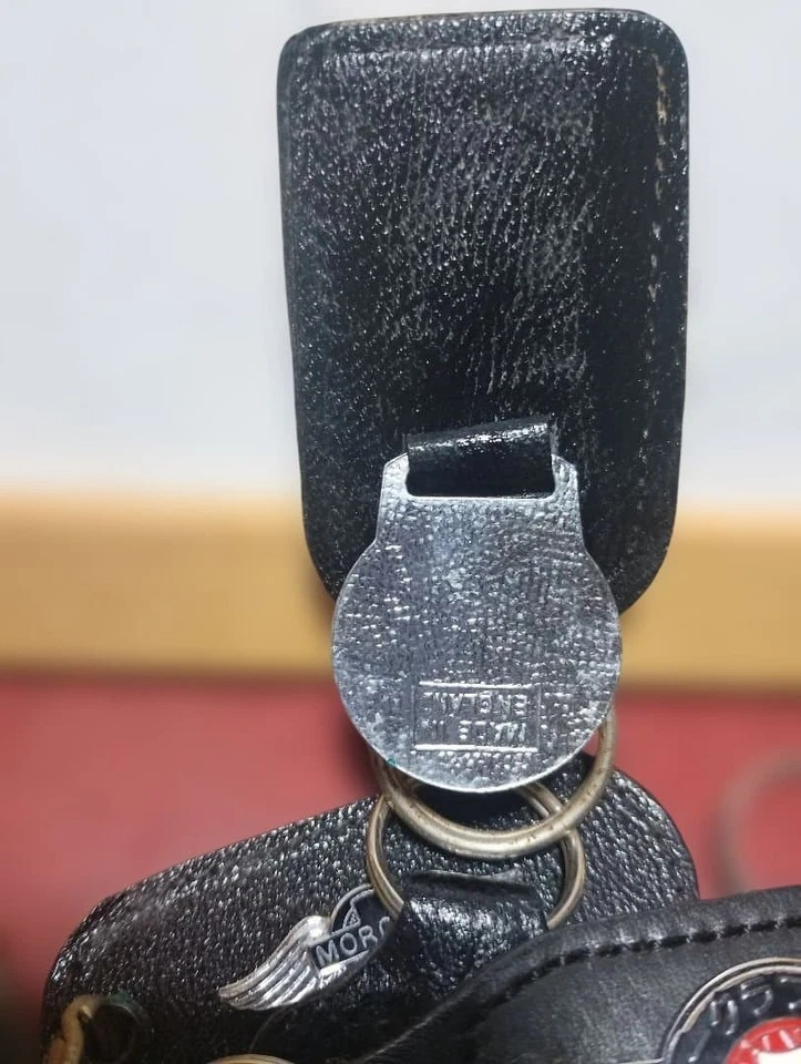 Yamaha Genuine Leather Keychain/Key Ring, Rare, Japan, Unused - Image 2 of 4