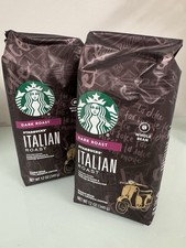 Starbucks Whole Beans Italian Roast. 12oz Each. 6 Bag Lot. BBD 02/22 Bulk 8.22 per pound