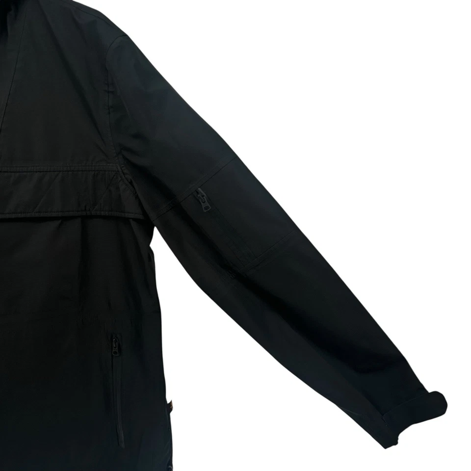 Alpha Industries Black Water Resistant Anorak Jacket Mens Size L - Image 3 of 4
