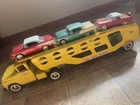 1960 TONKA "Motor Transport" FORD Car Carrier--Restored -1/24th--3 diecast cars