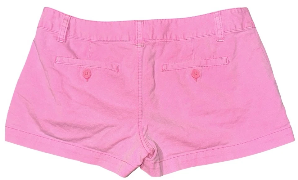 Mossimo Supply Co Shorts Women's Size 7 (30) Hot Pink Mini Roll Cuff Low Rise - Image 2 of 4