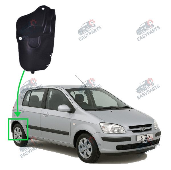 Radlauf StoßStange Locaro Hinten Rechts FüR Hyundai Getz Ab 2002-image