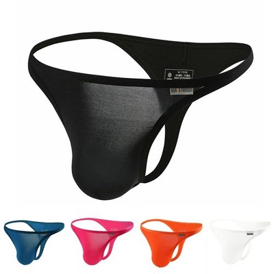 Herren Atmungsaktiv Niedrige Taille G String Unterwäsche Dünne Beutel Unterhose Komfort