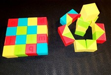 Tupperware Tuppertoys Busy Blocks Lot of 30 Linking Connecting ABC Alphabet