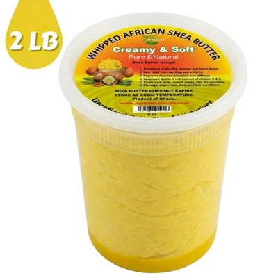 Whipped African Shea Butter Pure Unrefined Raw Body Moisturizer Massage Cream