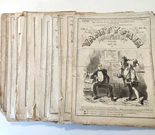 Rare 11 Diff Issues Vanity Fair Civil War Humor Magazines 1861 Thru 1862 Offers