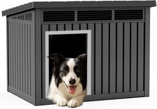 Dog House for Both Indoor and Outdoor with Weatherproof Roof Removable Floors