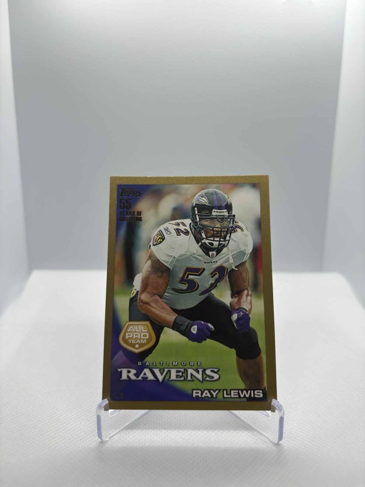 2010 Topps #25 Ray Lewis Gold #/2010