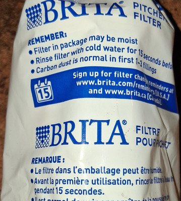 Brita Carbon Filter Cartridge for Pitcher Jug, Compatible Model brita, White