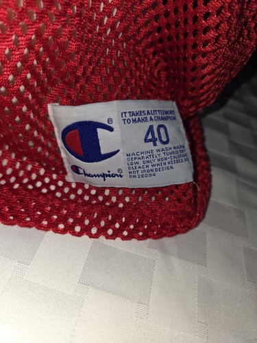Maglia Vintage Champion University Of Wisconsin Calcio Allenamento Warm Up 40 EVC - Foto 2 di 9