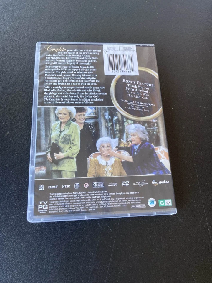 The Golden Girls Complete Seventh & Final Season DVD 3-Disc Set 2007 - Image 2 of 3