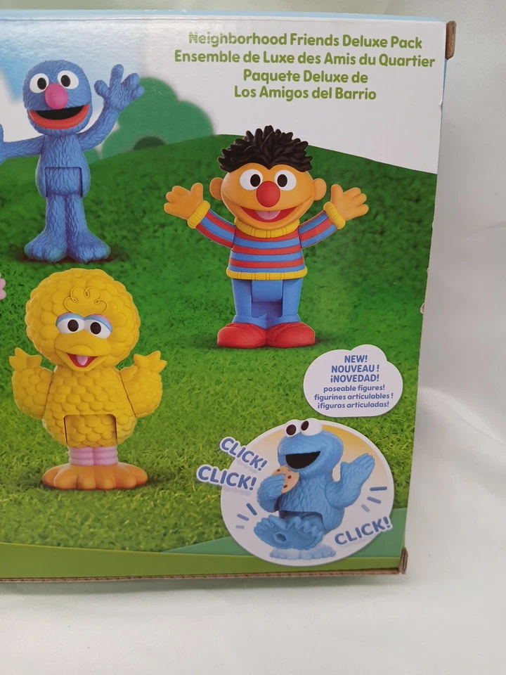 Figura de lujo amigos del vecindario de Plaza Sésamo paquete de 10 juguetes regalo de Navidad Foto 4 de 4