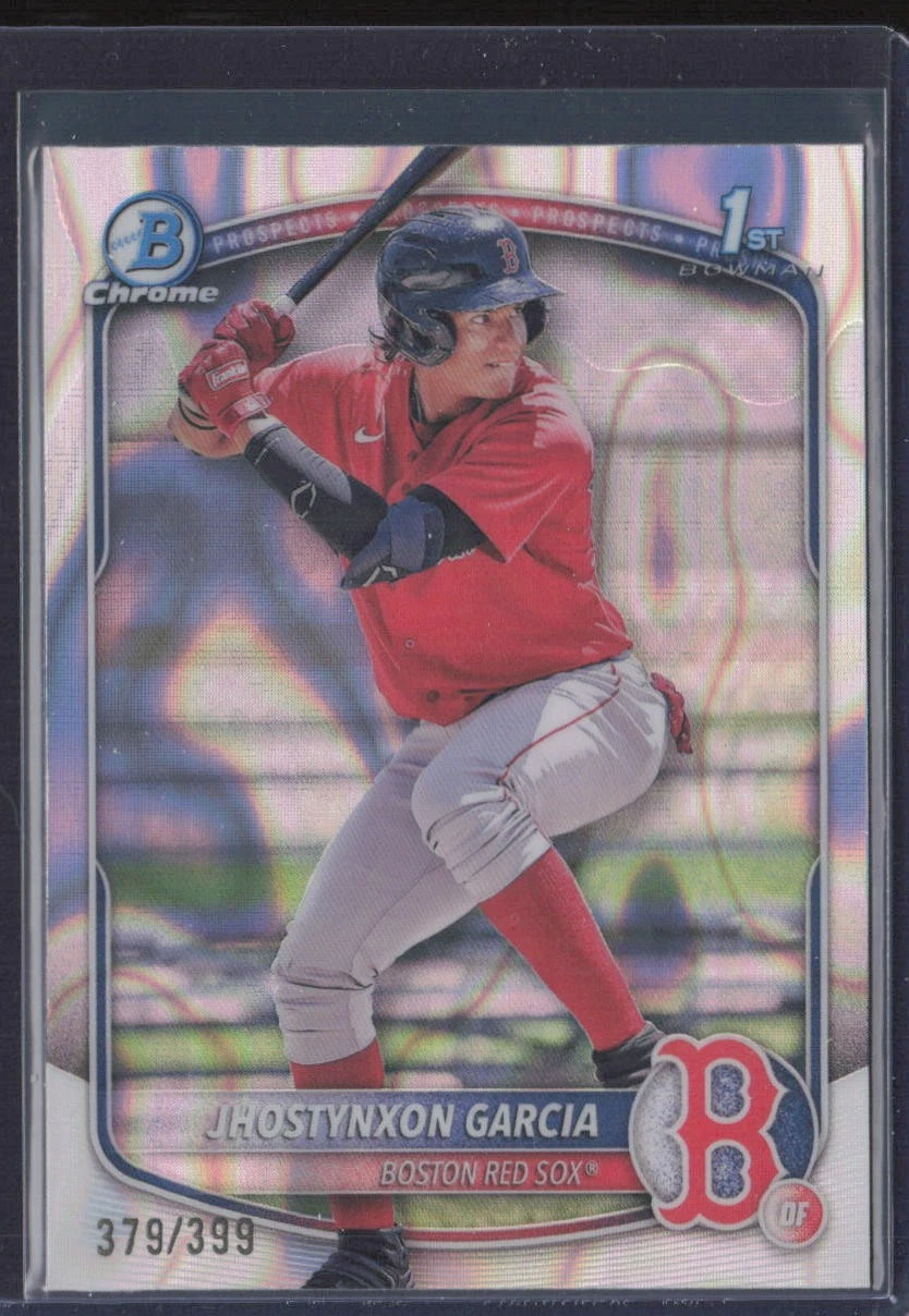 2025 Bowman #BCP-43 Jhostynxon Garcia Chrome Lava Refractor /399 Red Sox
