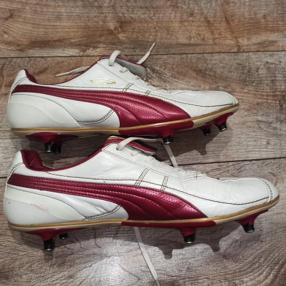 Puma King XL SG 2008 Soccer Cleats Football Boots 101586 04 white / red Size 11 - Image 4 of 4