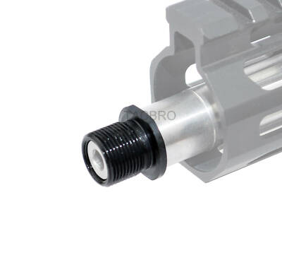 Stainless Steel Muzzle Brake Adapter to Convert 1/2x28 TPI to 5/8x24 TPI