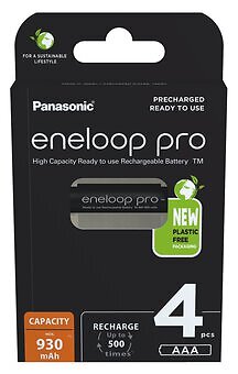 Batteria Panasonic eneloop Pro AAA NiMH - blister serie 4 - Foto 1 di 1