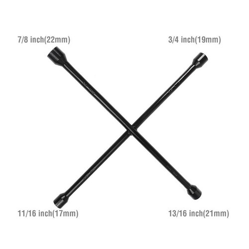 20Inch Lug Wrench 4Way Cross Tool Tire Changing Carbon Steel Heavy Duty New - Picture 3 of 11