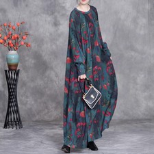 2025 Spring New Womens Printed Dress Long Over Knee A Line Popular Long Skirts