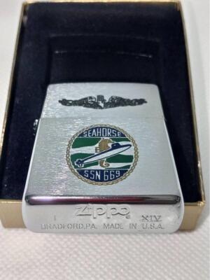 Zippo US Navy Submarine SEAHORSE SSN-669 Made in 1998 Unused Zippo US Navy Submarine SEAHORSE SSN-669 Made in 1998 Unused