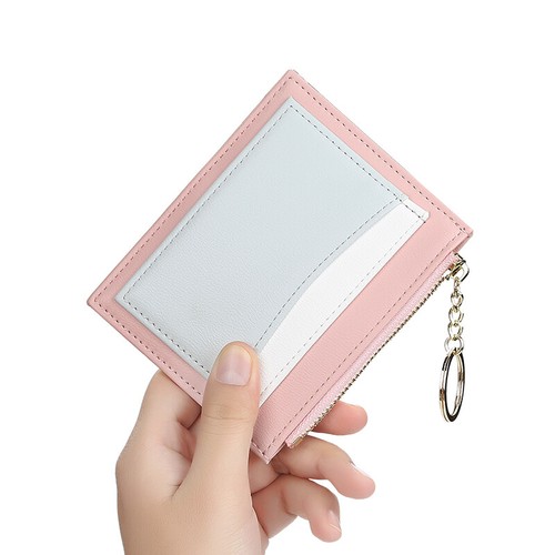Card Holder Keychain Wallet for Women RFID Zipper Coin Purse Slim Small Wallet - Picture 2 of 13