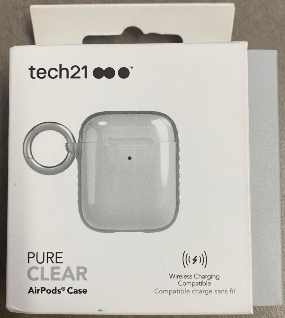 tech21 Pure Clear Case for Apple AirPods 1st and 2nd Gen Clear