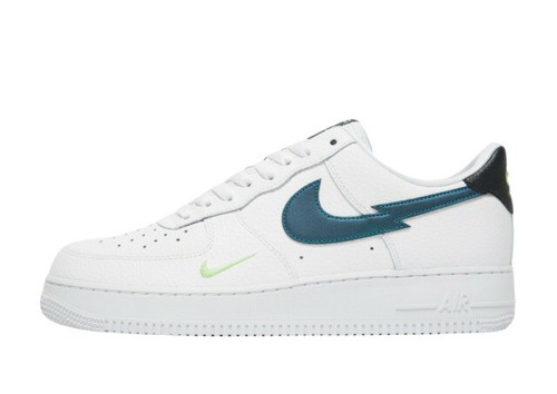 Size 10 - Nike Air Force 1 Low Split Swoosh White Aquamarine for sale  online | eBay