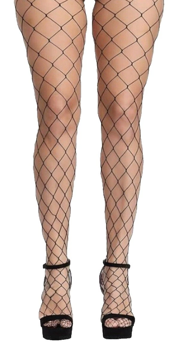 Fishnet Black One Size Stockings & Thigh-Highs for Women