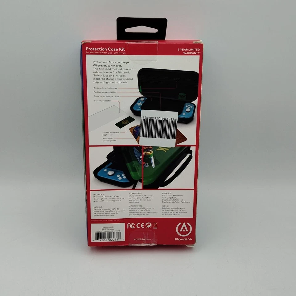 Custodia Nintendo Switch Lite Zelda Originale con vetro temperato e accessori - Immagine 3 di 4