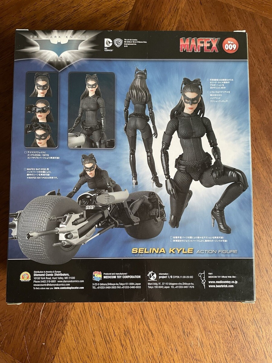 Authentic Mafex 009 The Dark Knight Catwoman Selina Kyle Figure In