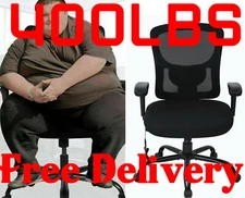 400LBS Heavy duty Big and Tall Office chair Ergonomic mesh desk Lumbar Support