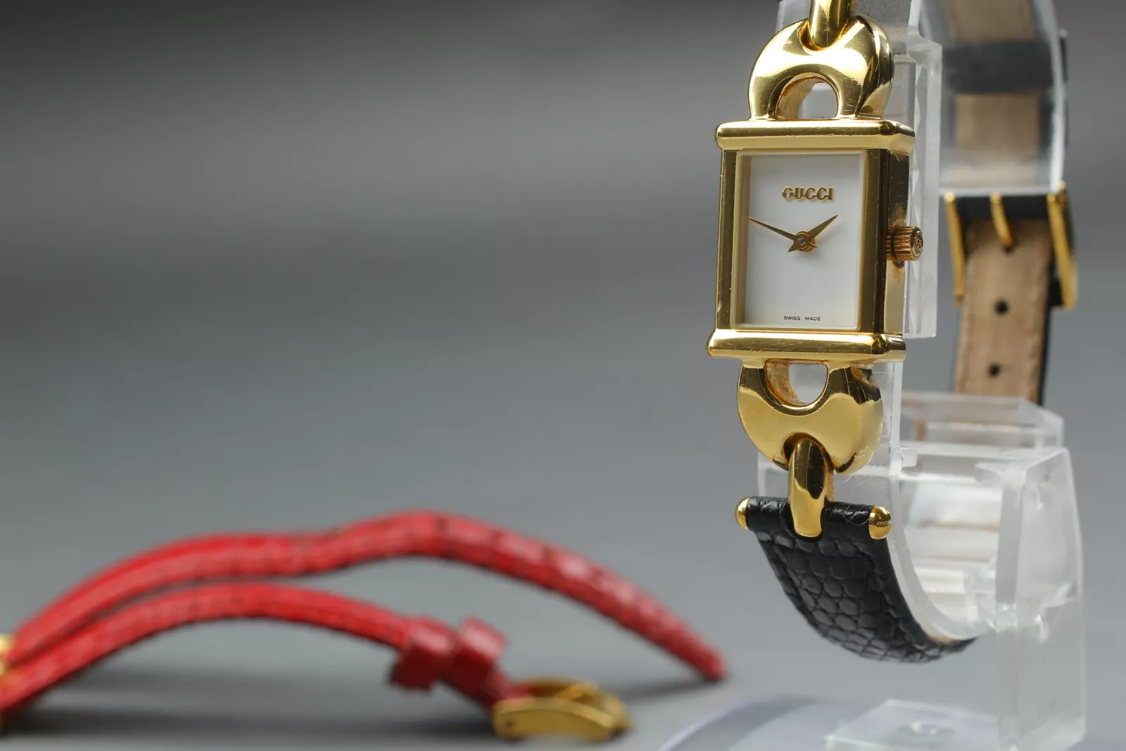 [Presque comme neuve+++] Montre pour femme Gucci 1800L ceinture à changement 16 mm quartz doré JAPON