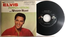 Elvis Presley / Puppet On A String & Wooden Heart / RCA 1965 7" 45 & PS / NM-