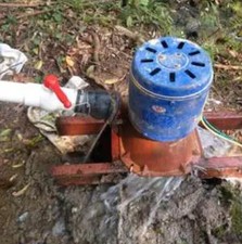 2KW 220V Hydrogenerator Hydroelectric 1000RPM Oblique Strike-Water Wheel Turbine