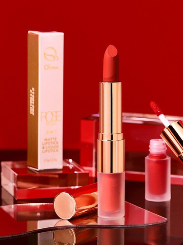 5PCS Langanhaltende Lip Gloss Samt Glasiert Matt Beauty Liquid Lippenstift Gla > - Bild 5 von 26