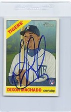 2015 Topps Heritage #570 Dixon Machado Tigers Signed Auto *H8688