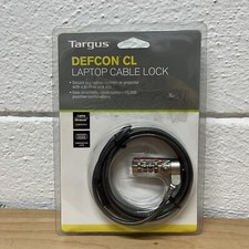 TARGUS DEFCON CL LAPTOP COMBINATION CABLE LOCK 6.5 FEET LONG PA410U1 M7-2
