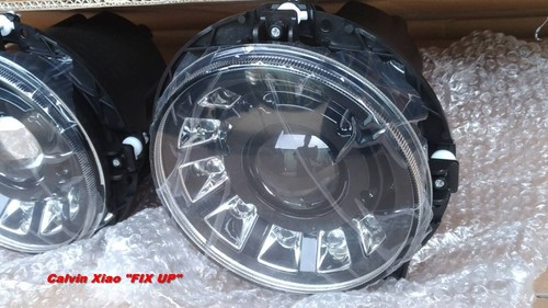 MIT FARI M STILE LED BIANCO NERO PER MERCEDES W463 CLASSE G 2010-2015 - Foto 2 di 5