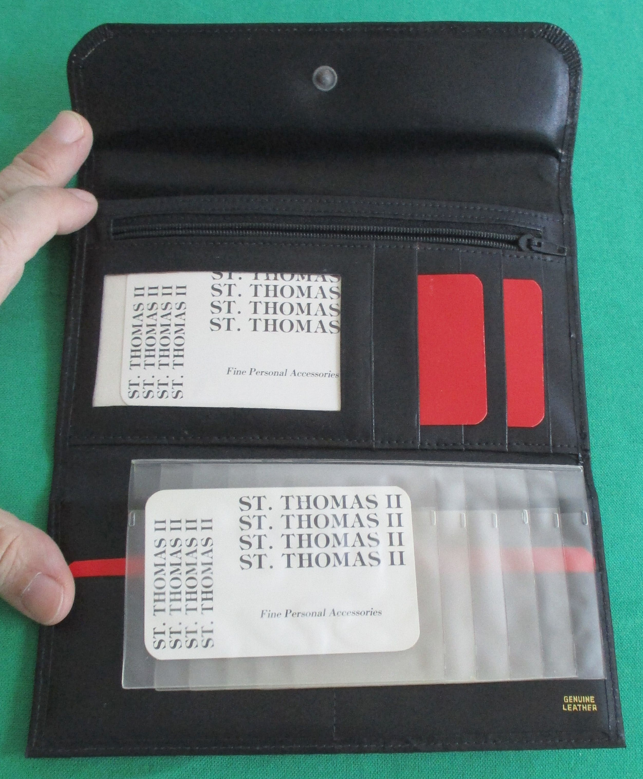Genuine Top Grain Lambskin Black St Thomas II Vintage 7